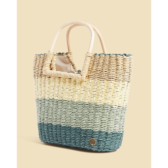 Billabong x Salty Blonde Straw Tote - Picture 4 of 8